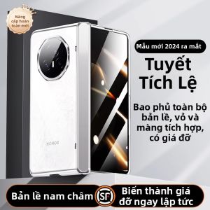 LUXUAN | Vỏ Bảo Vệ Mỏng Trong Suốt Với Bảo Vệ Ống Kính Toàn Diện và Chống Sốc cho Điện Thoại Gập Honor Magic V3