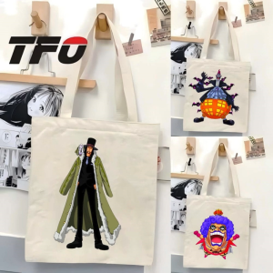 TFO Tote Bag One Piece the Straw Hat Pirates Monkey D. Luffy Versatile Ideal for College School