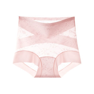 Quần lót nữ MiiOW vải cotton ren lưng cao không đường may kháng khuẩn