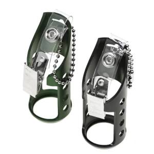 Fly Fishing Floatant Bottle Holder Aluminum Alloy Lightweight Clip-On/Hang-On Tool Holder for Vest Backpack for D-Rings & Loop