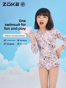 Zoke | Child Sun Protection Swimsuit 1-Piece Triangle Long Sleeve
