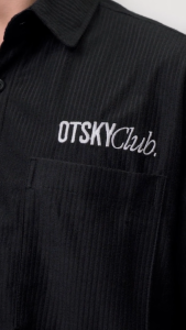 Otsky Kemeja Pendek Pria Corduroy Boxy Fit OTS Club X  KBX01