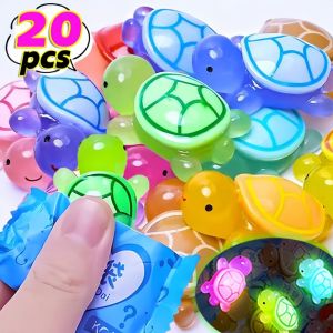 10/20pcs Luminous Turtle Blind Bag Mini Cute Cartoon Turtle Toy Garden Micro Landscape Resin Crafts Desktop Decoration Xmas Gift