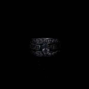 Huitan Luxury Marquise Cut Ring Female Gorgeous Anniversary Party Jewelry Noble Lady Fashion Engagement Ceremony Accessories