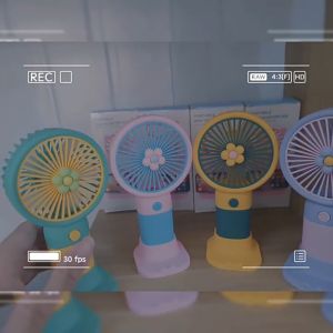 HGV [PH Shipping] Cute Portable Handheld Fan: Silent USB Rechargeable Mini Fan