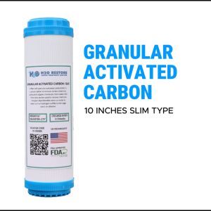 Water Filter 10" Slim Type Granular Activated Carbon Filter Disposable Replacement