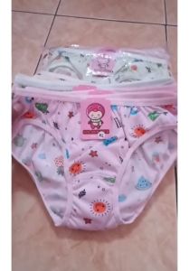 Grosir 6 pcs Celana Dalam Anak Golden Nick Full Print CD Anak Perempuan Warna