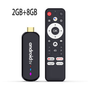 Amlogic S905L Quad Core Android TV Stick 4K Video WiFi BT Voice Assistant Remote Control Media Player Smart TV Box H96 Max