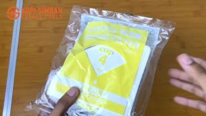 Paper Filter CAFEC V60 Coffee Size 02 Isi 100 Lembar Kertas Saring Dripper Kopi V 60 Bleached Process