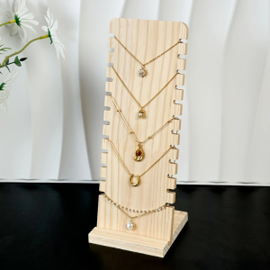 Giá Đỡ Trưng Bày Trang Sức Bằng Gỗ Hình Chữ L Có Ngăn Đựng Tóc Kích Thước S/M/L Dành Cho Nữ Di Động Có Thể Gấp Gọn Để Bàn