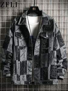 Spring Autumn Casual Black Denim Jacket