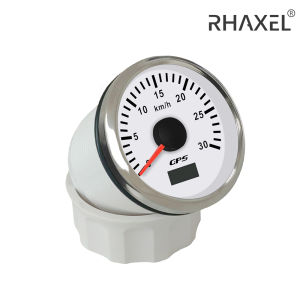 Đồng Hồ Tốc Độ GPS RHAXEL 52mm Với Đồng Hồ Đo Quãng Đường Tốc Độ Tối Đa 80km/h Đồng Hồ Đo Quãng Đường Đã Đi Tương Thích Với Tàu Chở Khách Máy Kéo Đèn Nền 7 Màu 12V/24V