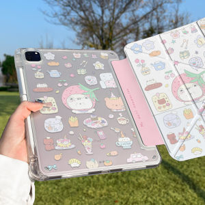 Zoyu | Clear Rotatable All-Round Protective Case For iPad with Pencil Slot