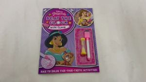 Disney Princess Activity Book Wipe Clean Beat the Clock For Kids To Play Games & Solve Puzzles