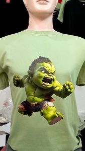 Kaos Pria Gambar 3D Premium Hulk Siap Perang Katun 24s H0111 By Hans & Co