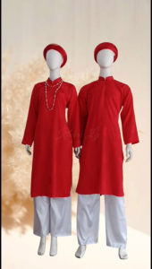 [Đồ Lễ Khánh Ly] Combo Áo Dài Lễ & Mừng Thọ Gấm Silk Cao Cấp – Trang Phục Nghi Lễ Truyền Thống Sang Trọng