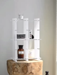 Ⓜ️ZEROIDEASⓂ️ Acrylic Shelf Perfume Storage Rack Desk Organizer Rack Desktop Rack Makeup Storage Rack Cosmetics Storage Rack Aromatherapy Storage Rack Skincare Storage Rack Perfumes Holder Displays Rack Cup Storage Rack