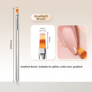 RULIS | Diamond Pointing Drawing Blending Flower Painting Round Tip Nail Art Brushes Kit