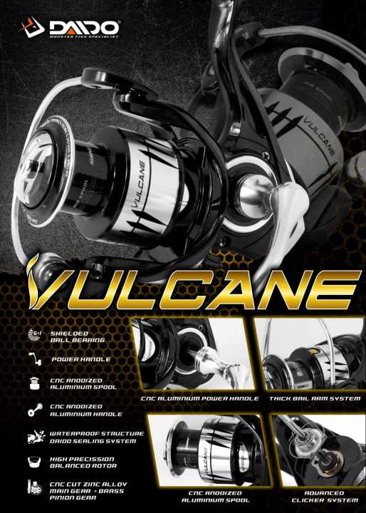 Reel daido vulcane 1000,2000,3000,4000,6000 power handle
