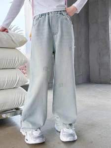 MixuKids- Celana Jeans Import 5-14thn/ Celana Jeans Panjang kulot/ Celana Jeans Anak Tanggung Import