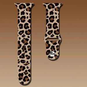 Silicone Leopard Printed Strap For Apple Watch Band 44mm 41mm 45mm 38mm 40mm 42mm 49mm Bracelet For iWatch 9 10 8 7 SE 6 5 4 3 2