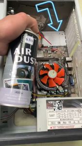 Air Duster Semprotan Angin High Pressure Pembersih Debu 450 ml / Mini Compressed Air Duster