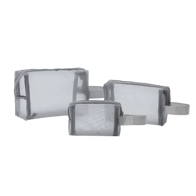Small Portable Clear Mesh Makeup Bag