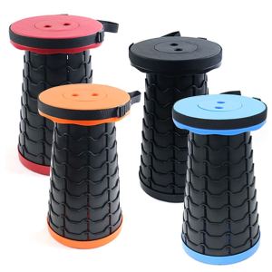Upgraded Folding Stool - Portable Camping Stool Telescopic Stool - Zover