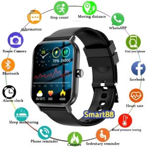 【Garansi Lazada】 Smartwatch Pria  Wanita  HD Screen | Custom Wallpaper | 100+ Sports Modes丨IP67 Waterproof丨Bluetooth Call丨Heart Rate丨Blood Oxygen jam tangan Hp  smart watch terbaru Android iOS