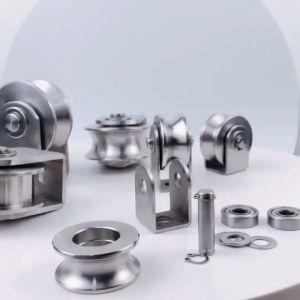 COBOND 304 stainless steel ball bearing for sliding door iron sliding wheel