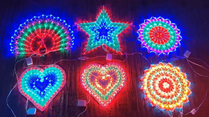 Waterproof Christmas Parol Lantern String Lights Plug-in Hanging Design for Indoor&Outdoor Holiday Decoration (Colorful)