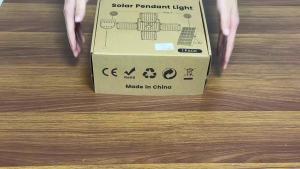 NEWSTYLE | 5000mAh Solar Pendant Light with 4 Light Modes Motion Sensor IP65 268LED Foldable Solar Shed Lamp for Indoor Outdoor Light Decor