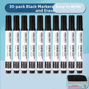 deli | Deli Whiteboard Pen Large Head Marker Pen Office Supplies Teacher Supplies Blackboard Drawing Pen Fine Tip Colorful Ink Pen