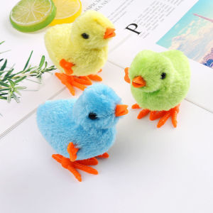 Tik Tok Same Style Yellow Chick Clockwork Toy A Running Chick Baby Mini Wind-up Plush Toys (random 1 pc) ef toy