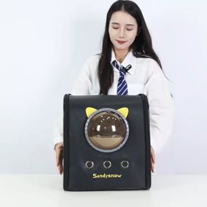 Pet Double Shoulder Backpack Pet Carrier Bag Suitable for Pets Under 10KG Pet Backpack Cat Dog Bag