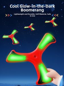 Yizhi | Night Glowing Boomerang Soft Frisbee