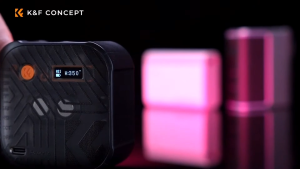 K&F LED Video Light Bi-color temperature portable vedio light (Black) (KF34.035) ไฟวิดีโอ LED เติมแสงวิดีโอ หรี่แสงได้ 15 เอฟเฟกต์แสงสําหรับ Vlog