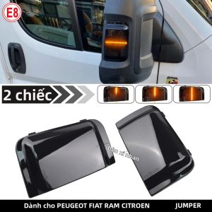 Malcayang | Đèn Xi Nhan LED Động Cho Peugeot Boxer Fiat Ducato Citroen Jumper - Đèn Báo Gương Chiếu Hậu Bên Hông 12V 2400LM Giao Diện T10
