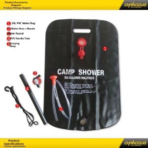 GENGXIZINIAN | Foldable Solar Heating Water Storage Shower Bag
