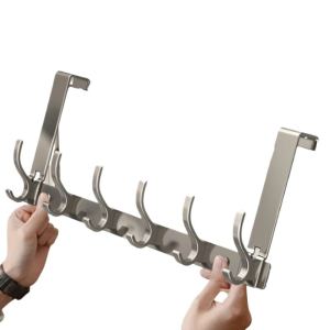 Giá Treo Quần Áo Sau Cửa Không Cần Đục Lỗ Giường Ngủ Tùy Chỉnh Theo Phong Cách Thiết Bị Lưu Trữ Đồ Dùng Gia Đình Giá Treo Quần Áo Bằng Nhôm Không Cần Đục Lỗ