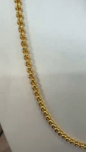Poh Heng Jewellery 22K Endless Knot Necklace in Yellow Gold [Price By Weight]