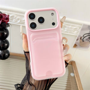 Ví Đựng Thẻ Trong Suốt Mờ Chống Sốc Cho iPhone Chất Liệu TPU PC Tương Thích Với Các Model 17 16 15 14 13 12 11 Pro Max Plus Air