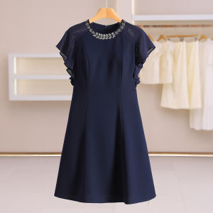 Slim Fit Water Crystal Decorated Dress