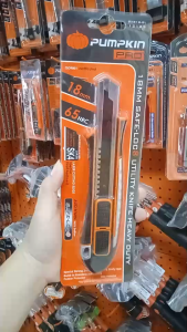 PUMPKIN มีดคัตเตอร์สแตนเลสใหญ่ 18 mm. BA818-BL #12123