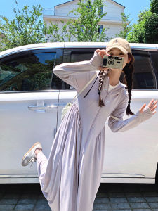 Womens Summer New Style Slimming Full Body Sun Protection Outerwear Lightweight Breathable Ice Silk Original Yarn Sun Dress