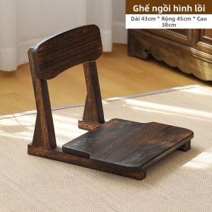 YUANMUQIREN | Ghế Gỗ Sól Dễ chụi Thoải mái cho Lưng