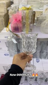 FREE PVC BOX Glass Doorgift Exclusive Gelas Tinggi VIP Goodies Tunang Kahwin Nikah Hadiah Cawan Cup