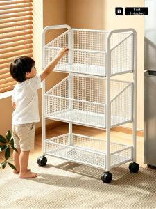 WUBUWEI | Multifunctional Rolling Trolley for Large Capacity Vegetable Storage