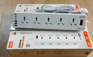 Ổ Cắm Đa Năng LDNIO SC10610C - 10 AC 2500W - 6 Cổng Sạc Nhanh 33W - Dây Dài 2M - PPS - PD 3.0 - QC