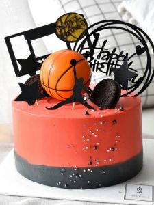 Basketball Theme Birthday Cake Decoration Display Baking Label Accessories Shoe Box Hot Sale Festival Costume Supplies